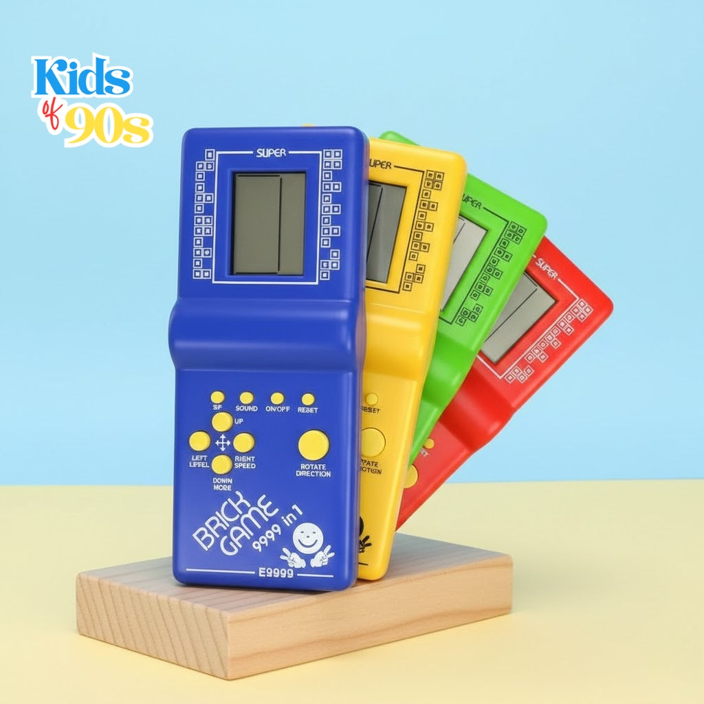 Brick Game 9999 in 1 – Classic 90s Handheld Gaming Console | Retro Portable Tetris Game | Kids of 90s