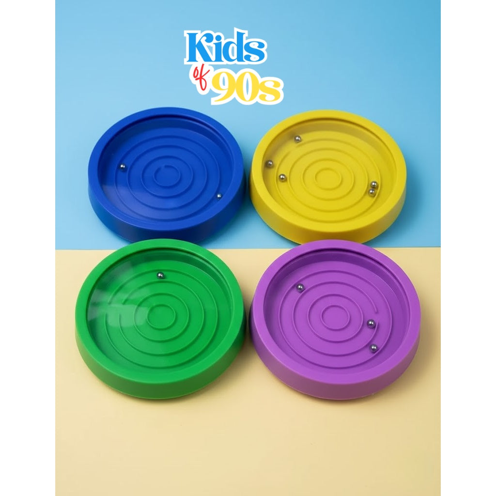 Round Maze Ball Toy – Classic 90s Handheld Labyrinth Game | Retro Brain Puzzle for Kids | Kids of 90s