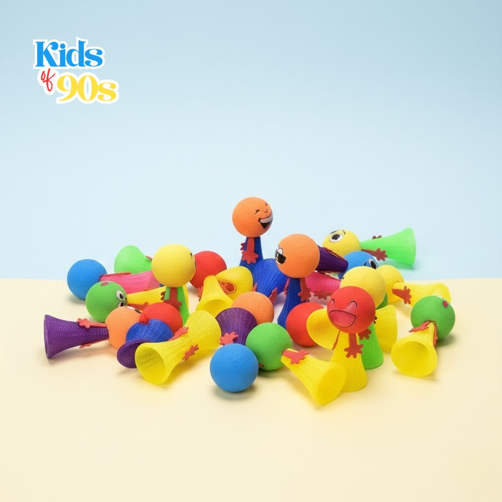 Funny Face Pop Jumping Toy – Classic 90s Spring Popper | Bounce & Launch Toy for Kids | Kids of 90s