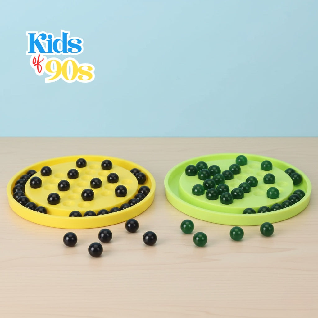 Classic Marble Board Game – 90s Goli Rolling Puzzle Toy | Retro Brain & Skill Game for Kids | Kids of 90s