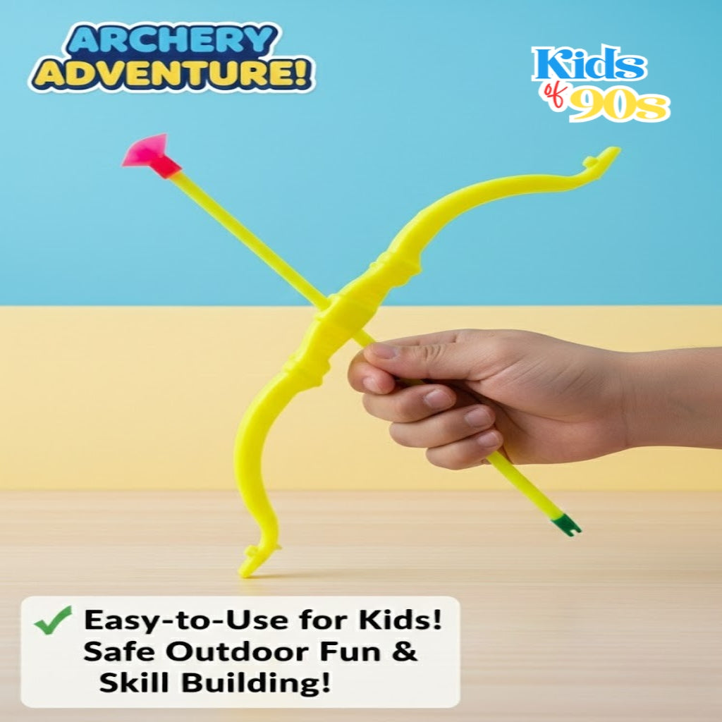 Kids Archery Set – Safe Bow & Suction Arrow Toy for Outdoor Fun | Skill-Building Play | kidsof90s