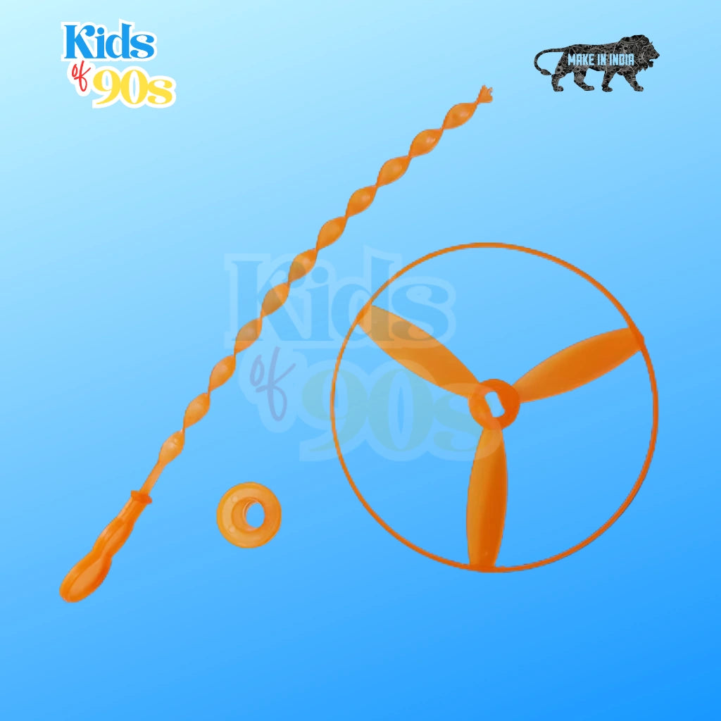 “90s Kids Flying Fan Toy – Classic Retro Hand-Launch Spinner”