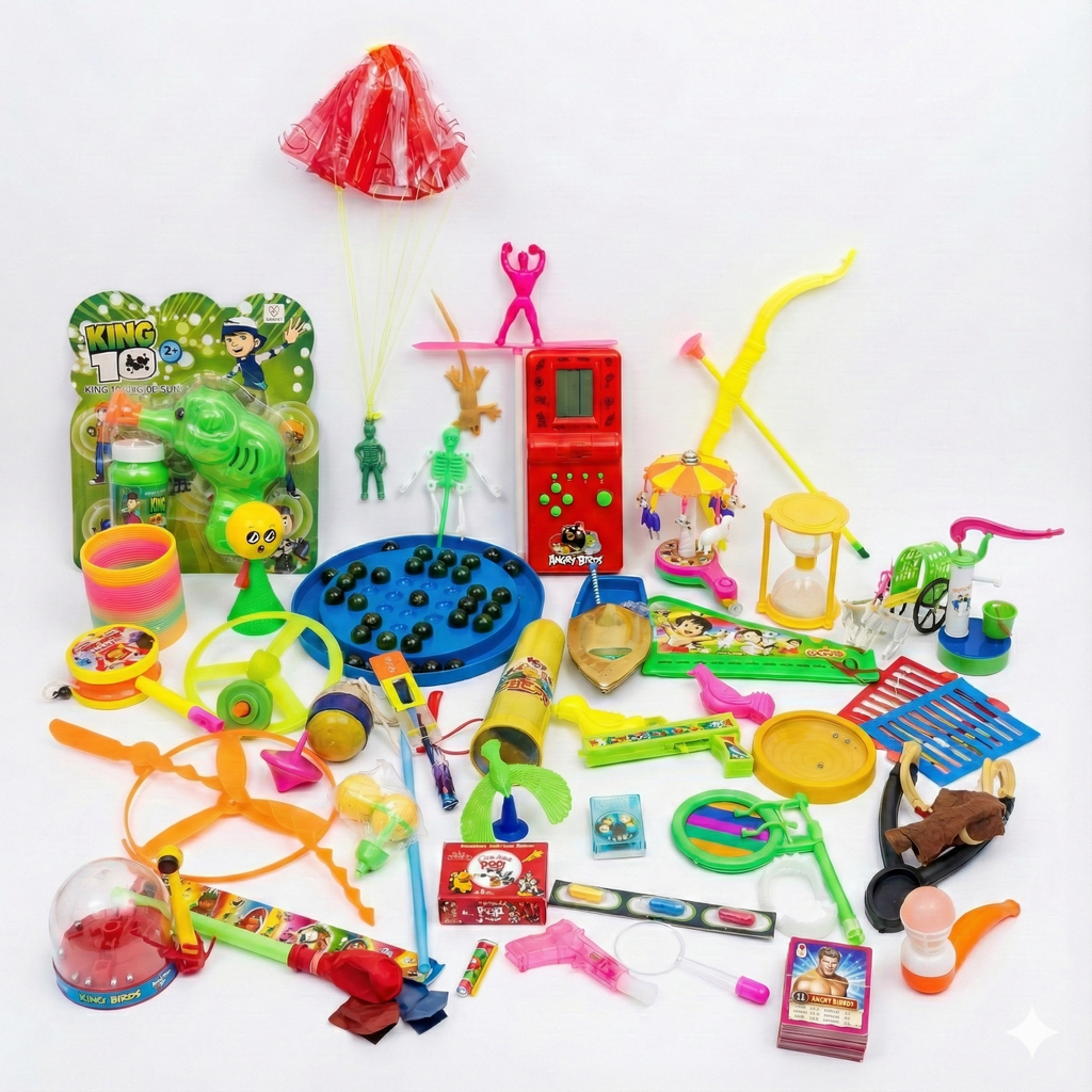 Kidsof90s Golden Combo – 44 Classic 90s Toys (35 Toys + 9 FREE) | Mega Nostalgia Gift Pack for Kids & Parents
