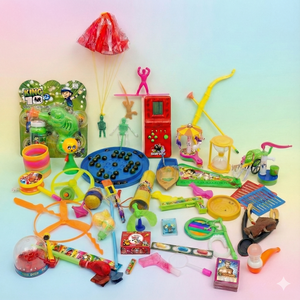 Kidsof90s Golden Combo – 44 Classic 90s Toys (35 Toys + 9 FREE) | Mega Nostalgia Gift Pack for Kids & Parents