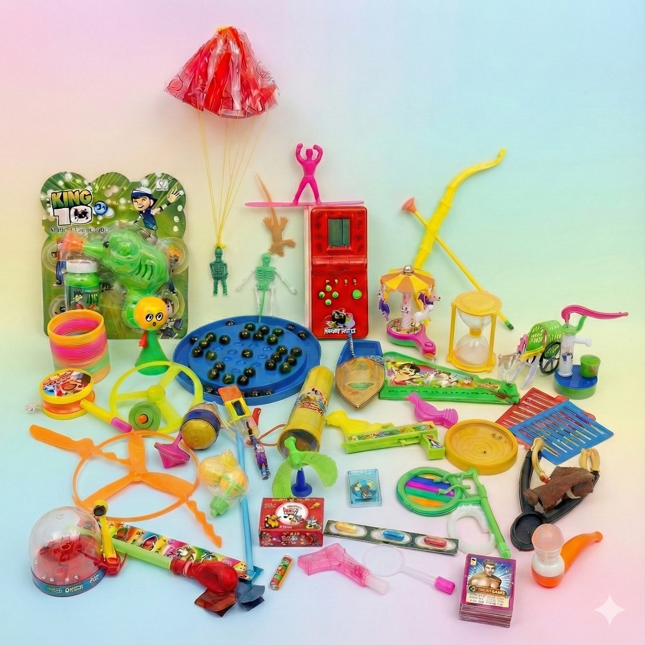 Kidsof90s Golden Combo – 44 Classic 90s Toys (35 Toys + 9 FREE) | Mega Nostalgia Gift Pack for Kids & Parents